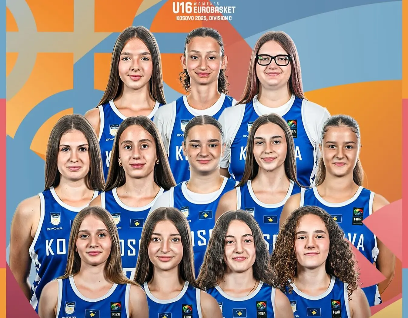 Basketboll: Kosova U16 - tre ndeshje në Karagaçi të Pejës 1 Kosova U16 Basketboll femrat e1751991239257