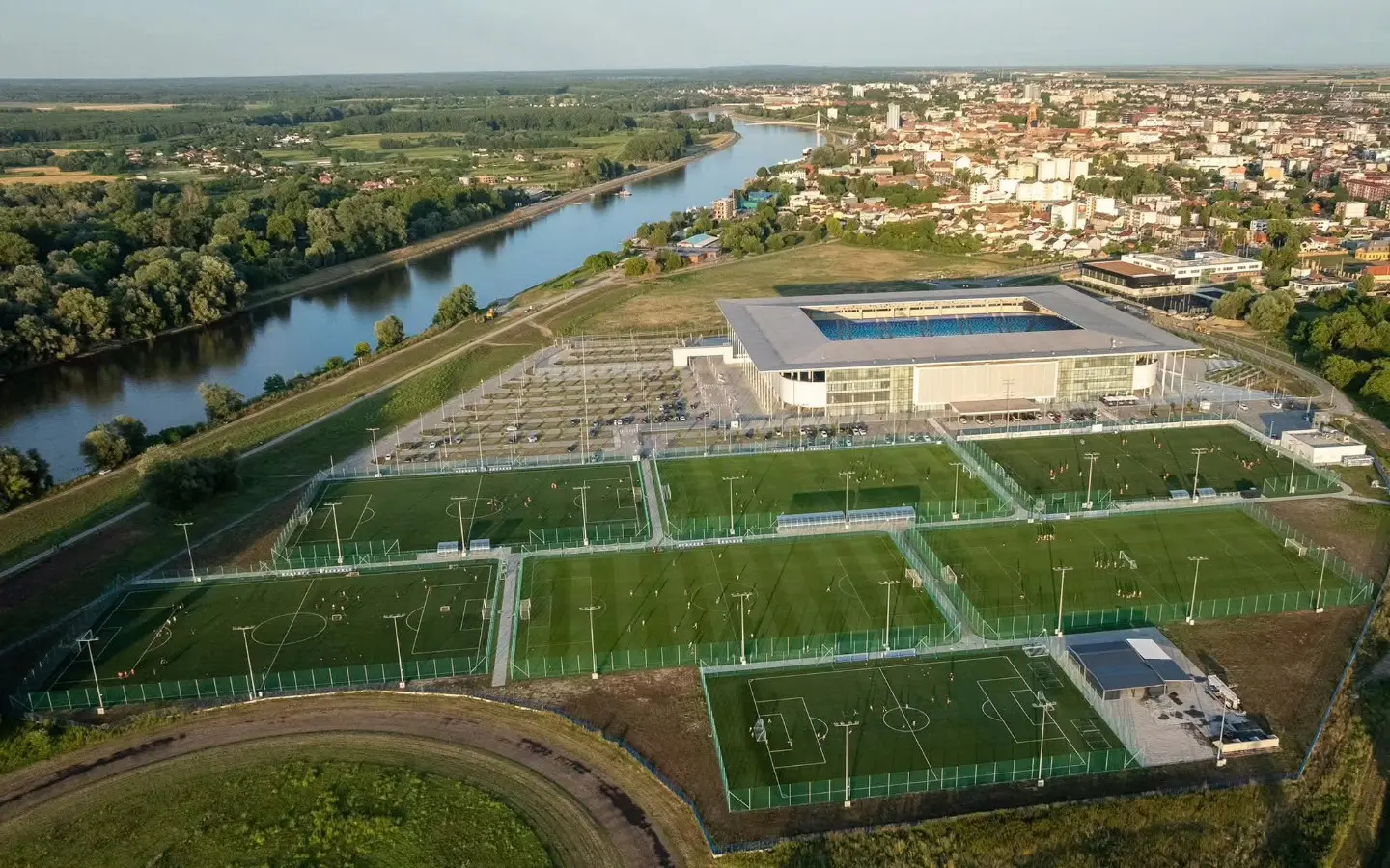 Pamja nga kompleksi sportiv i Osijekut