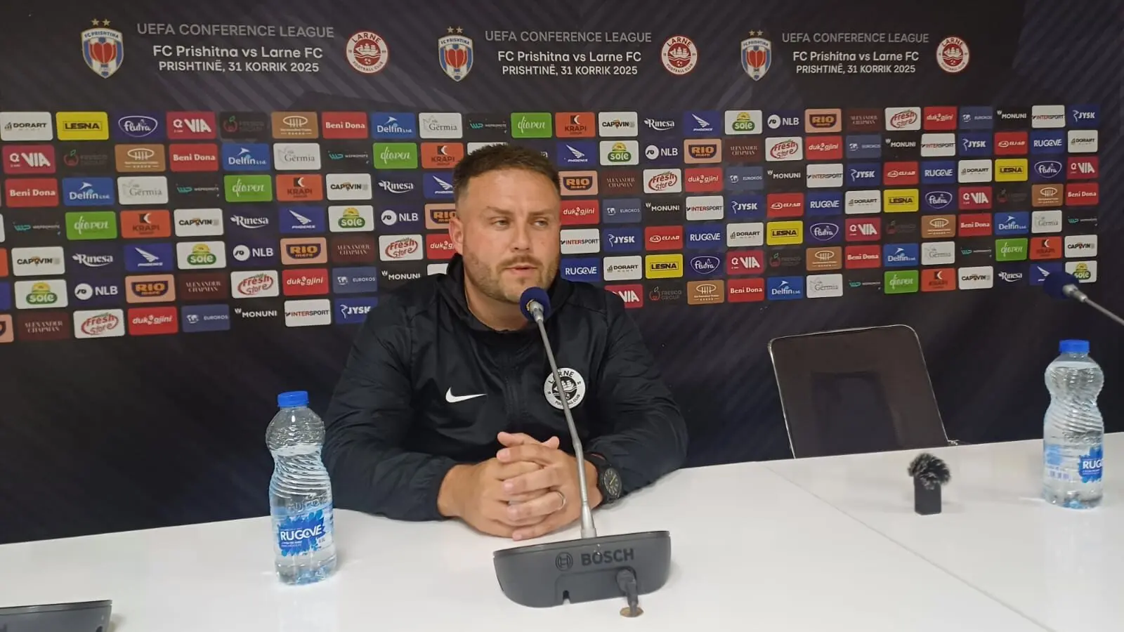 Trajneri i FC Larne, Nathan Rooney, “Mentaliteti do të vendos fatin e ndeshjes” 1 Nathan Rooney