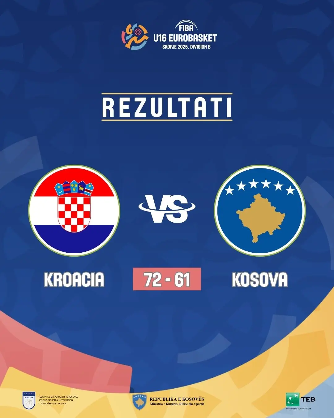 Humbja e dytë në Evropian, Kosova mposhtet edhe nga Kroacia 2 FBK
