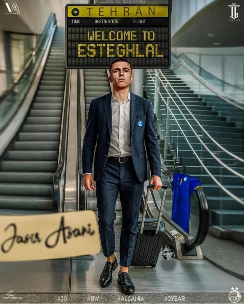 Jasir Asani është prezantuar te Esteghlal Teheran 2 Jasir Asani