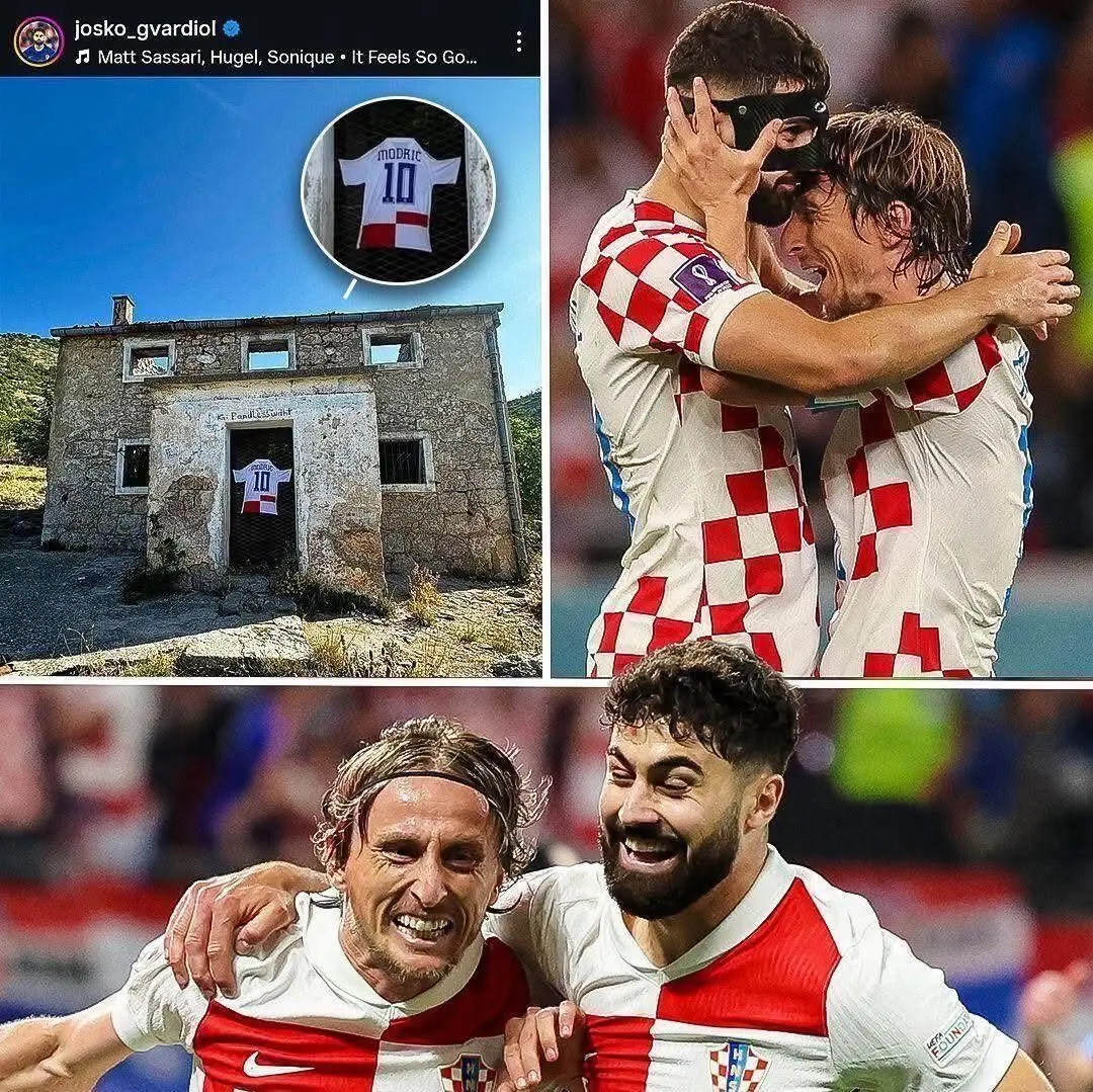 Përkulje ndaj historisë: Gvardiol nderon Modriçin te shtëpia e shkatërruar të fëmijërisë 1 Përkulje ndaj historisë: Gvardiol nderon Modriçin te shtëpia e shkatërruar të fëmijërisë