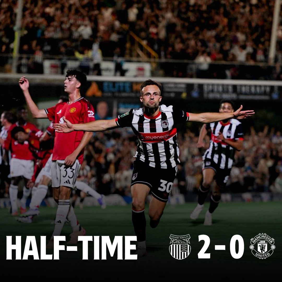 Skuadra e kategorisë së katërt të futbollit anglez eliminon Manchester Unitedin nga Kupa e Ligës 1 Grimsby Town