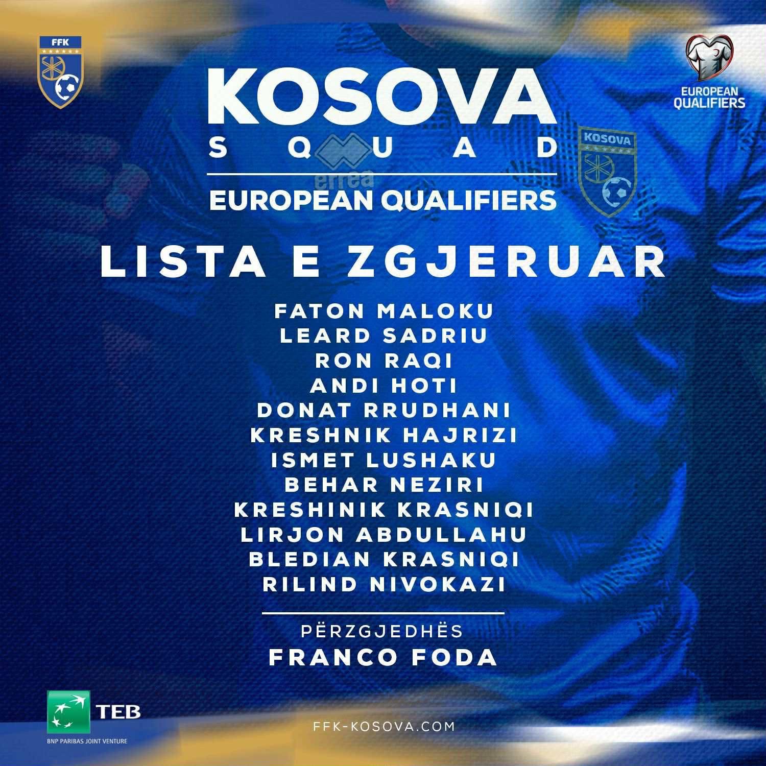 Foda publikon listën për ndeshjet e shtatorit: Ftohet Avdullahu, mungon Rashica! 20 img 4433