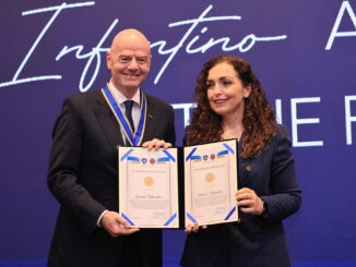 Gianni Infantino, Vjosa Osmani