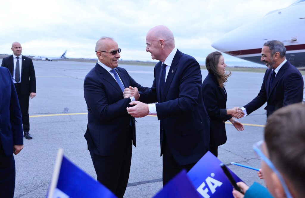 Gianni Infantino nderohet me Medaljen e Nderit nga Presidentja Osmani 4 Gianni Infantino, Agim Ademi
