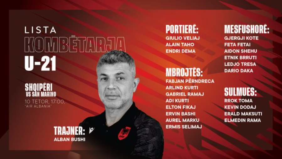 Etnik Brruti ftohet nga Shqipëria U21, luajnë miqësore me San Marinon 3 Screenshot 2025 10 04 114650