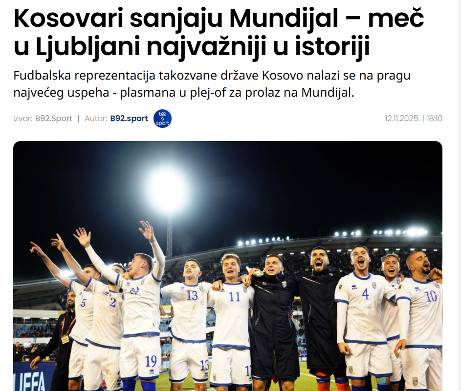 Edhe mediumi serb B92 jehon për Kosovën 6 b92