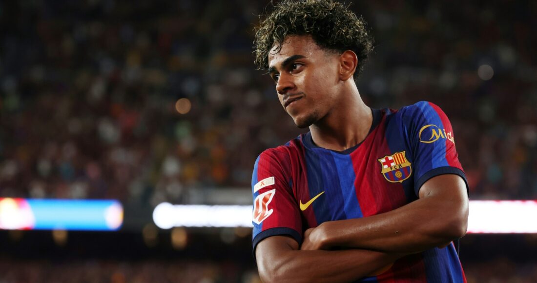 Barcelona-Star Lamine Yamal (Foto: AFP/SID/Lluis GENE)