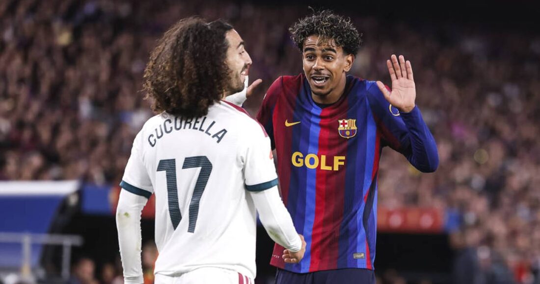 Marc Cucurella liefert sich ein intensives Duell mit Lamine Yamal