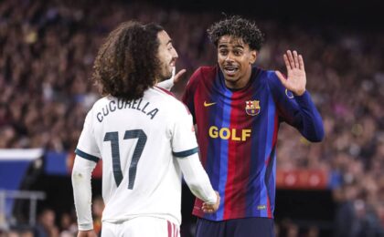 Marc Cucurella liefert sich ein intensives Duell mit Lamine Yamal
